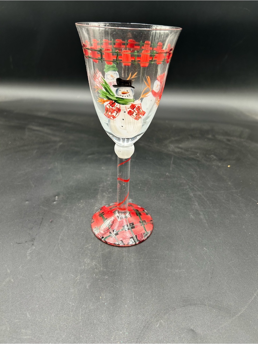 Christmas stemware snowman, Christmas decor, Christmas glasses